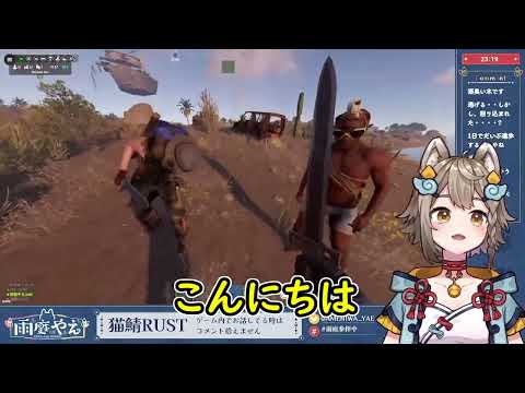 【切り抜き】猫鯖RUST~車が海へ落下の目撃者になる他【雨庭やえ/VEE】