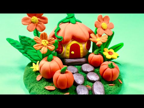 Clay Diorama : Autumn Pumpkin House | Whimsical Air-Dry Clay Creation | Fun DIY Project For Kids #4