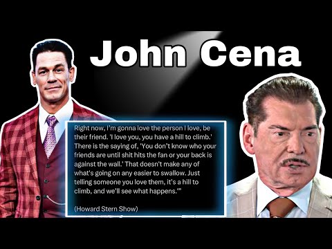 SHOOTING FROM THE HIP: (John Cena On Vince McMahon Allegations )