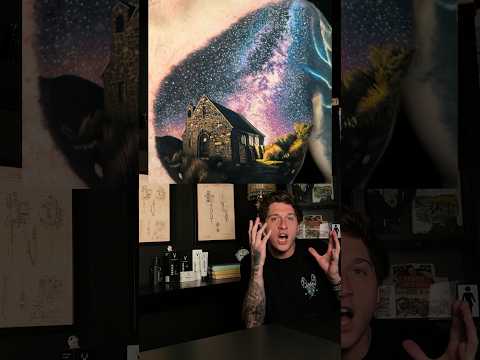 Insane Galaxy Tattoo🌌 Steve Butcher #shortvideo