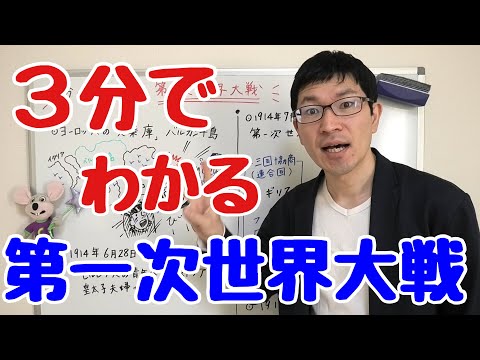 【中3社会：歴史】3分でわかる！第一次世界大戦