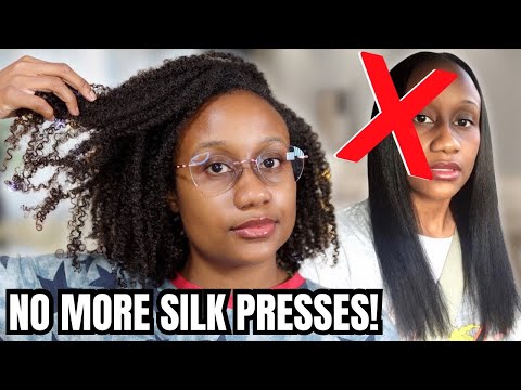 Why I DONT Silk Press My Type 4 Natural Hair | No More Silk Presses