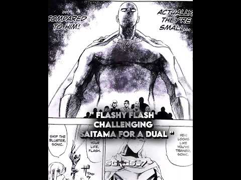 FLASHY FLASH CHALLENGES SAITAMA🐐🔥 | ONE PUNCH MAN EDIT