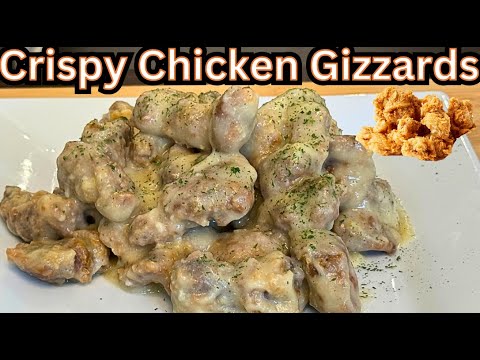 Deep Fried Chicken Gizzards Smothered In Gravy