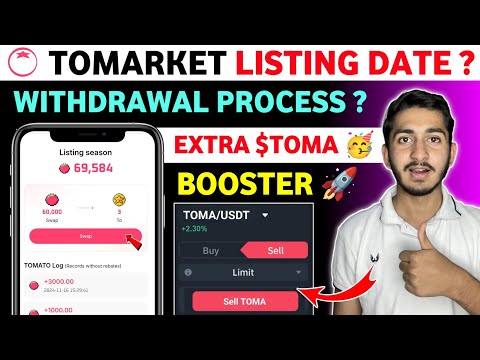 Tomarket listing season | Tomarket new update today | Tomarket Airdop withdrawal