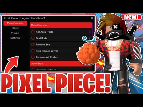 Pixel Piece Script GUI / Hack | AUTOFARM | KILL AURA + INFINITE STATS *PASTEBIN 2023*