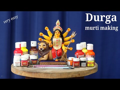 Durga murti making & Coloring part 2 | durga thakur banana 2024 new model