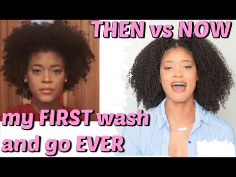 Reaction To My FIRST Wash and Go EVER