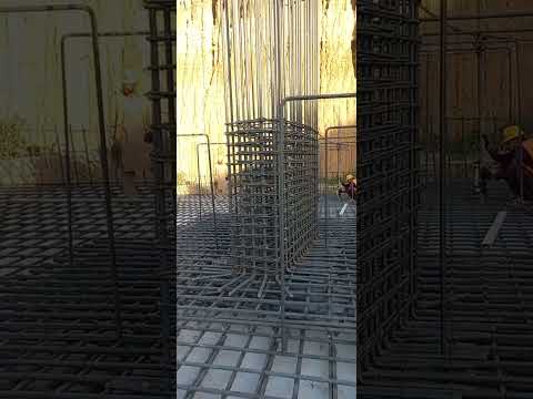 rebar steel fixing raft foundation 6'-3" raft thickness