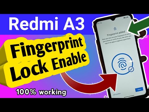 Redmi A3 Fingerprint Lock Enable