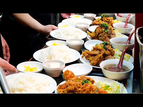 Extra Large Servings of Fried Chicken for a Reasonable Price！Japan's incredible wok skills