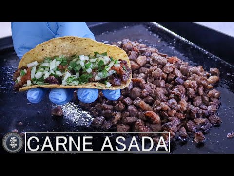 Taqueria Style Carne Asada Tacos - Blackstone Griddle