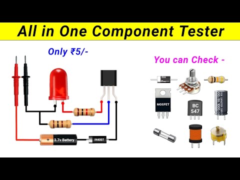 How to make All in one Component Tester using || Polarity Tester || Continuity Tester ||