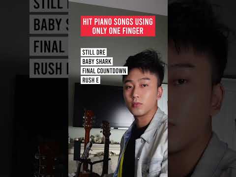 Hit piano songs using only one finger #shorts