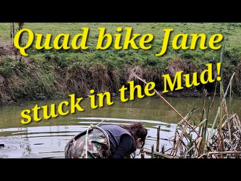 Quad bike Janes in the mud! Zetors  cart straw