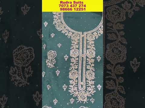 Hyderabd Wholesale Market | D Zam Fabric Dress Materials Organza Pakistani & Rajwadi Suits