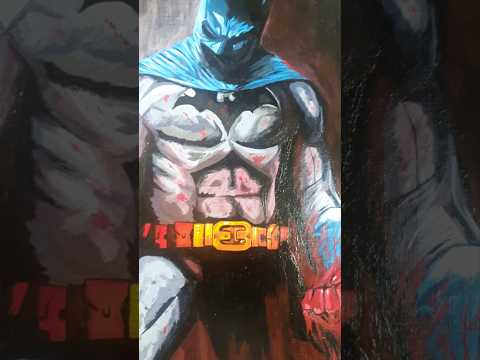 Batman Artwork #batman #springonshorts #acrylicpainting #comics comic