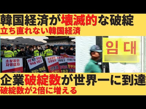 【ゆっくり解説】韓国経済がまじめに終了、企業破綻数が世界一に