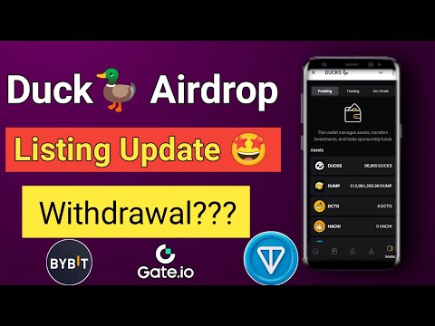 Duck airdrop withdrawal || Duck airdrop claim || Duck airdrop listing