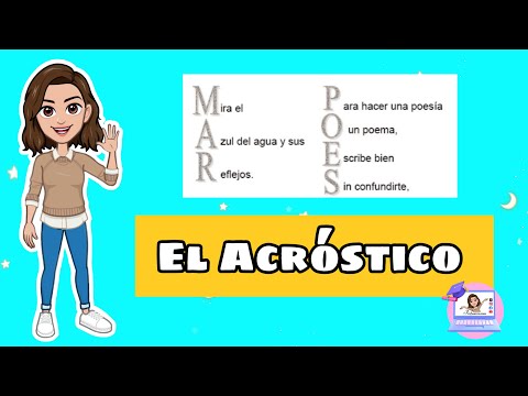 ✅  El Acróstico | Características, Función, Estructura y Tipos.