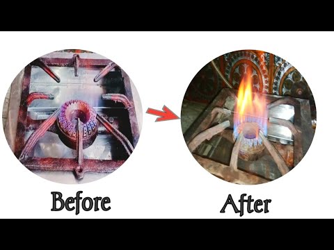 How to increase gas stove flame || gas ka flame kam ho jaye to Kya kare || zareen ka kitchen