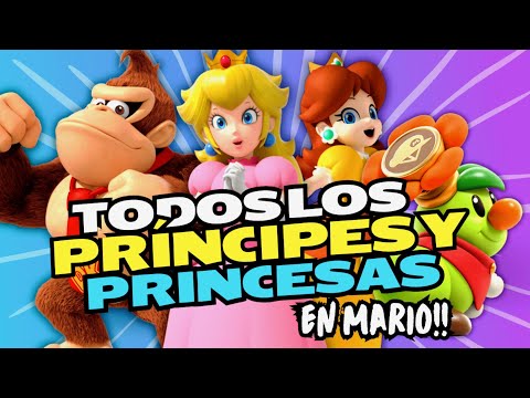 TODOS LOS Príncipes y Princesas de los juegos de Mario!! (canon y no canon)