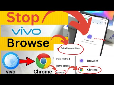 How to stop Vivo browser || stop Vivo browser || remove Vivo browser || set default Chrome browser