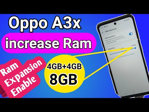 Oppo A3x increase Ram // Ram expansion enable