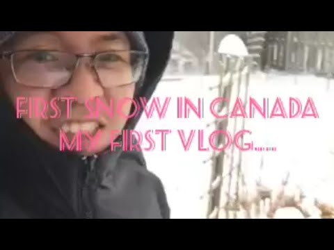 My First Snow in Canada.. Pareng George is here..:)