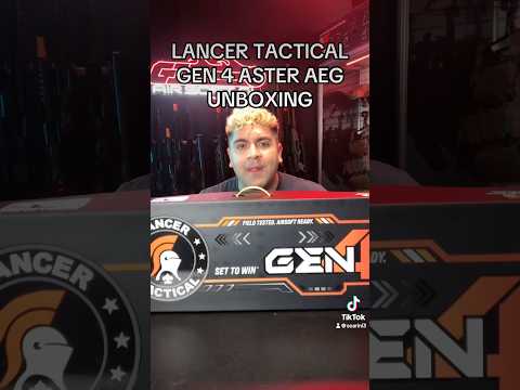 Lancer Tactical Gen 4 Airsoft Unboxing #short #shorts #airsoft #airsoftgi #gaming #unboxing #toys