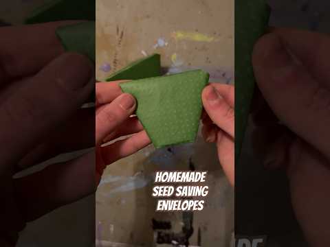 Today on the Homestead: Crafting Paper Envelopes for Seed Saving |Easy Folding Techniques #shorts