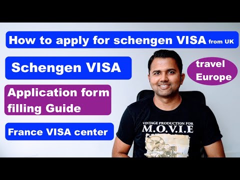 How to apply Schengen visa | France Visa center | Schengen visa application form filling guide live