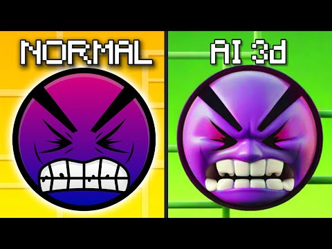 ALL Lobotomy Vs 3D Ai Version  Funny Geometry Dash