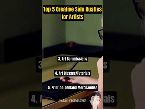 Top 5 Creative Side Hustles for Artists 2024 #shorts