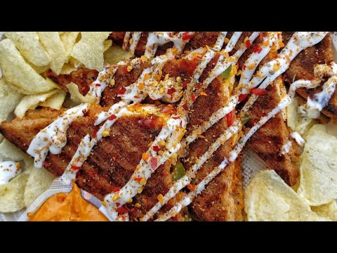 PANEER CHEESE GRILLED SANDWICH || Street Style Famous Recipe || #Short 🤤🥪