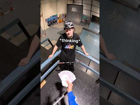 i made his day😇 then ruined it😭 #scooter #funny #skate #bike #skatepark #comedy #money #challenge