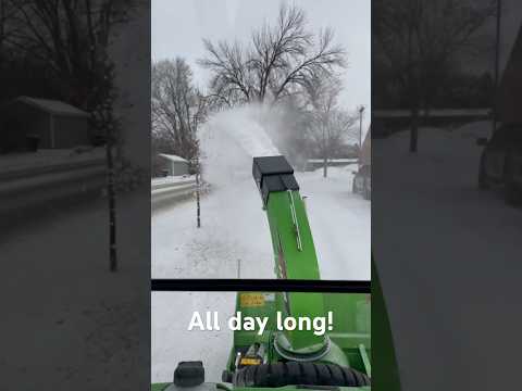 Snowblowing ALL day long!! ￼#snowplowing #snowblower #avant #avanttecno #best #asmr