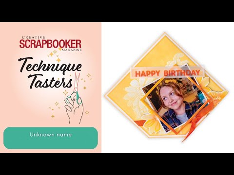 Create a Diamond-Shaped Birthday Card with Altenew Folders and Stencils | Technique Tasters #379