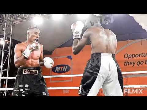 FEATHERWEIGHT CONRAD SSERUYANGE 'The King Kong' Unanimously Defeat Moses Kakya On His First Pro Win