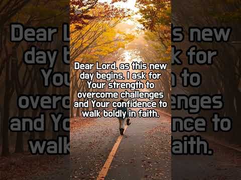 Christian Daily Morning Prayer for Strength and Confidence