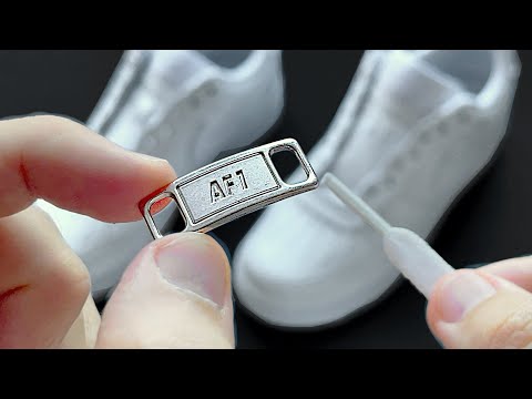 HOW TO EASY PUT AF1 METAL TAG ON NIKE AIR FORCE 1S!