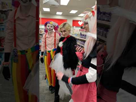 At CVS #fizzaroli #hazbinhotelcosplay #hazbinhotelangeldust #cosplay #hellaverse #helluvabosscosplay