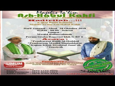 Ta'lim Bulanan Majelis Ash-habul kahfi Cikarang di Masjid Baiturrahmah Perum Graha Bagasasi-28/10/18