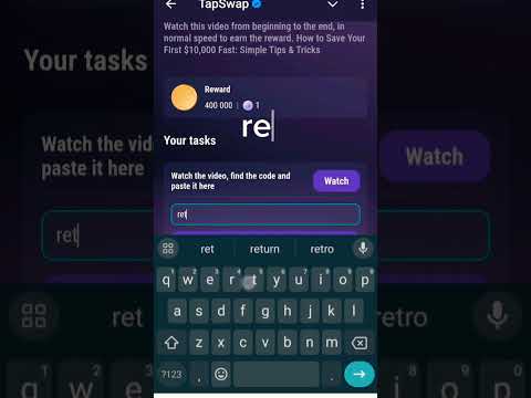 Save your first $10,000 | Tapswap code | Tapswap code today save your first $10,1000