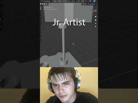 Jr vs Sr Artist:  Making Rigged Cables #blendertutorial #blender #blendercommunity #blender3d #b3d