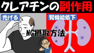 【筋トレ科学】禿げる・腎不全・筋痙攣になる？？クレアチンのNG摂取方法~正しい用量・種類でメリットを最大限にする~