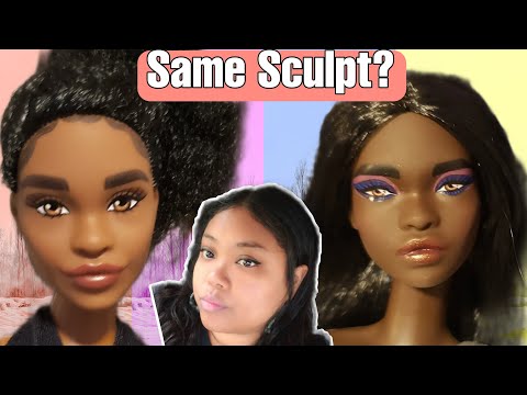 Lyla Vs Simone Barbie Face Sculpt Comparison