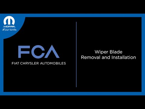 Wiper Blade Removal and Installation | How To | 2025 FCA Vehicles