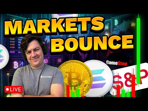 🚨MARKETS READY TO RALLY? BTC Bounce, GME Earnings, SP500 50% Fib?