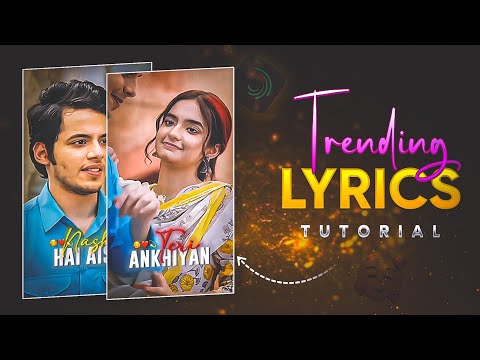 New Trending Instagram Reels Lyrics Video Editing in Alight Motion | Couple Lyrics Video Editing